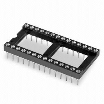 2,54 mm ravna DIP dvojna vtičnica