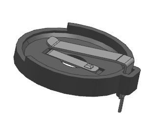 CR2450 litijeva držala za gumbaste celice DIP/THM