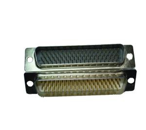 D-SUB tiskano vezje, moški, štiri vrstice, 78 zatiči, ravni